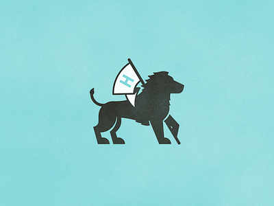 Lion austin flag h icon lion logo