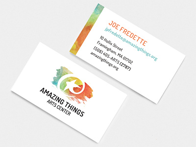 Amazing Things | Business Cards branding business cards logo print design typography