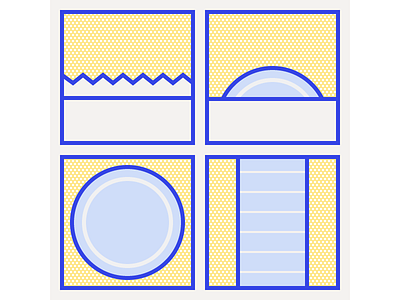 tmi: ribbed comic geometric illustration line art minimal vector