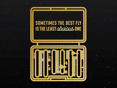 Fly Box box fishing fly fly fishing hidden logo outdoors sticker