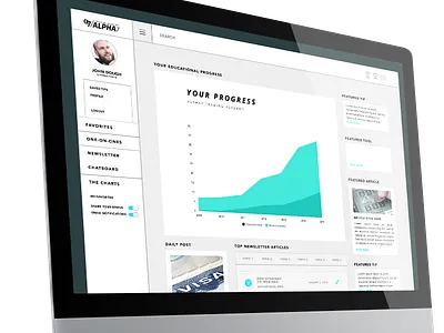 Dashboard Mockup1 alpha branding chatroom dashboard interface stock student trading ui