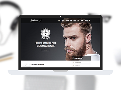 Barberia | Barber, Hair Salon Responsive Site Template barber bootstrap css hair salon html5 responsive