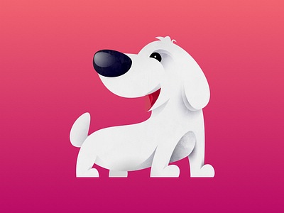 Dog dog illustration