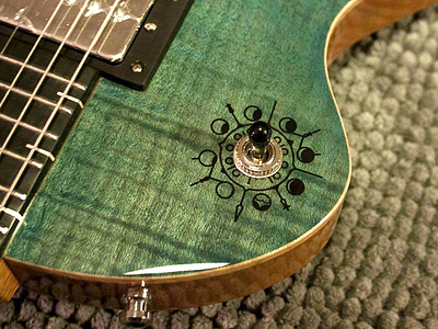 Celeste astronomical celestical guitar moon moons tattoo