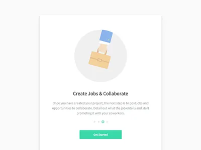 Onboarding - Kicklow collaborate flat illustration job modal onboarding popup ui user ux