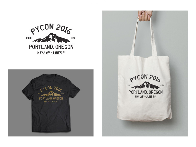 Example of Pycon 2016 Swag