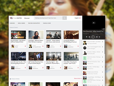 Musiclamhe.com flat design logo. music music website product design typography uiux user interface web web design