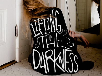 Lifting The Darkness. abby gundersen hand lettering illustration land of plenty art type wacom