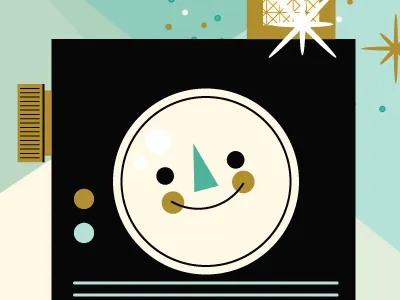 Snap Shot art camera cute illustration kali meadows picture retro snapshot texture vector vintage