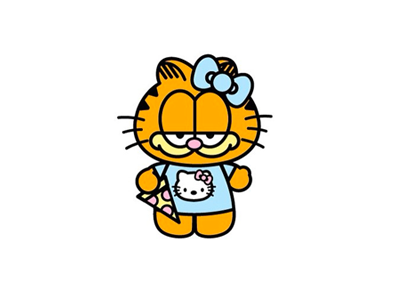 Hello Garfield garfield hello kitty parody