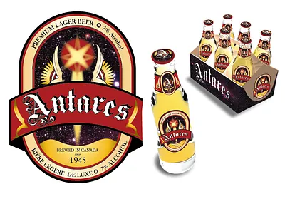 Antares Beer Label Design packaging