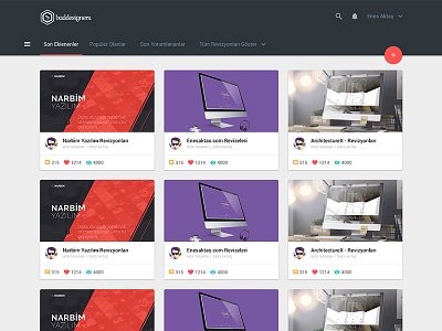 Baddesigners Material Design [Redesigned] flat home page interface material design ui ui design ux ux design web web material design