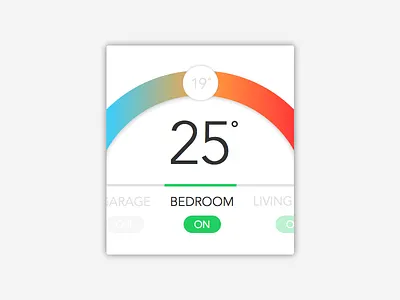 Thermostat design flat temperature thermostat ui