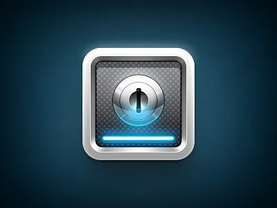 App Lock Icon android app icon key lock neon smartphone