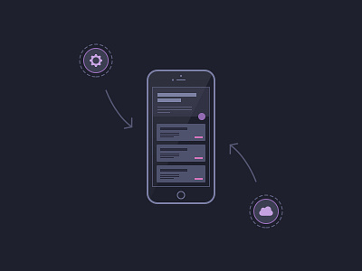 App Design brand flat illustration line ui web design