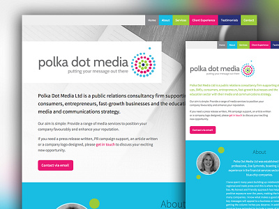 Polka Dot Media graphic design responsive ui ux website