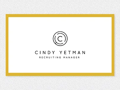 cy refinement brand executive logo magnifying glass recruiter recruiting search tech