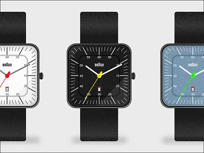 3 Braun Watches affinity designer braun coffee shop google music illustration macbook pro watch