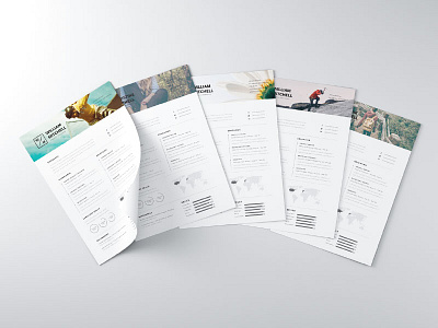 Free Minimal & Clean Resume Template | PS & AI clean cover creative cv free freebie illustrator inspiration letter minimal resume template