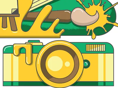 Art Department T-Shirt art college flat graphic illustration photography t shirt vector