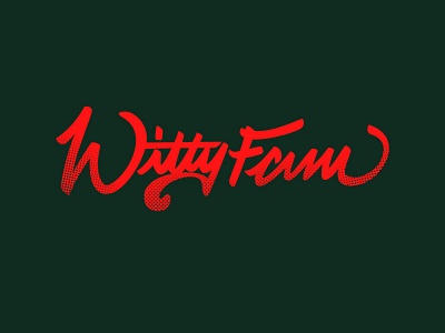 Witty Fam brand color red texture type