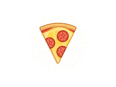 28. Miguel Camacho's recipe cheese color dots food pepperoni pizza project slice stroke texture