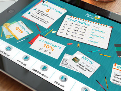 Education Student Application app design ipad app ui design uiux application ux design