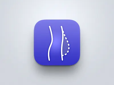 Fitness App Icon belly fitness weight