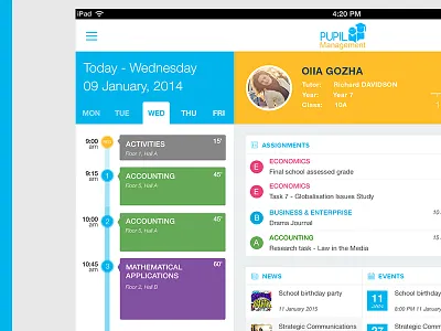 Education Student Application app design ipad app ui design uiux application ux design