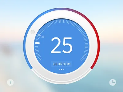 Thermostat Widget home thermostat ui widget