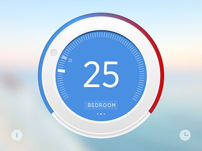 Thermostat Widget home thermostat ui widget