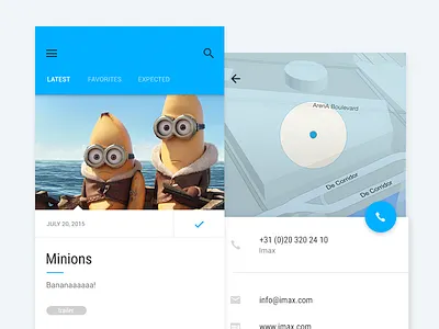 Bananaaaaa android app apple flat ios iphone material design mobile movie retina ui ux