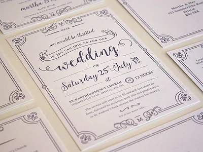 Wedding Invites elegant invitations invites litho wedding