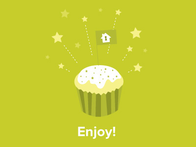 Enjoy cake cute dessert enjoy enjoying green stars sweets