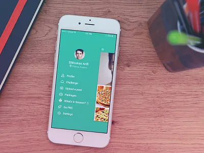 Menu Screen - Frescana App app design frescana ios menu screen ui ux