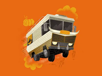 Roadkill Rivals - RV! animals art card characters drawing game illustration rivals roadkill vehicles