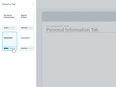 Tab Selection ex icons open sans roboto slab ui