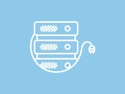 Technology Icon cord icon illustration servers tech technology