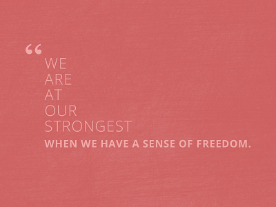 "we are at our strongest" flat fonts ps quotes simple type