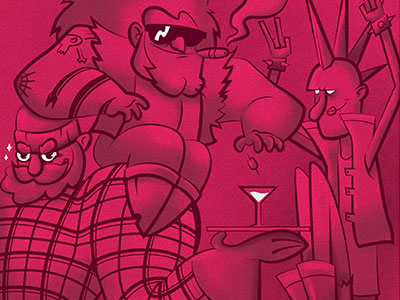 Wip - The Closet bar character pink