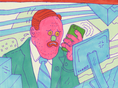 NEW DAY IS CALLING doodles illustration jeremy pettis