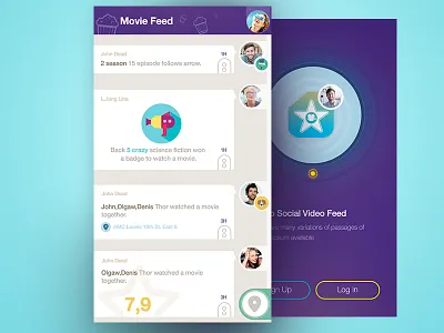 Social Feed 6 app color feed iphone login logo movie rank social star user