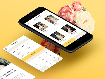 Brigitte Starling Mobile App catalog e commerce iphone mobile payment ui ux wedding