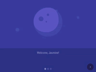 Onboarding animation animation character coffee mockup moon onboarding