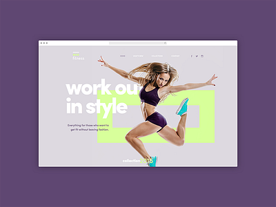 EcoFitness proposal website design fitness home landing page proposal site type ui website