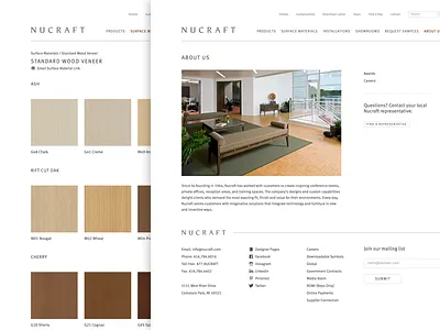 Nucraft furniture website