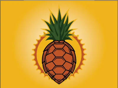 Hawaii Honu fantasy concept hawaii hockey honu icehl pineapple sea turtle