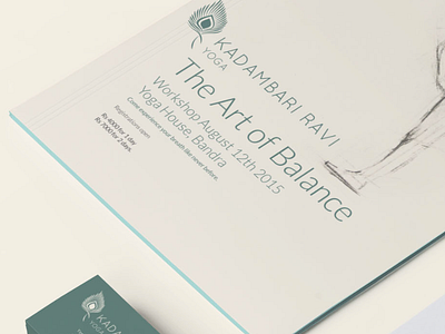 A yoga brochure art balance brochure design identity logo yoga