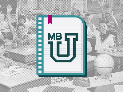 mbu book icon logo mb notebook university