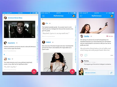 Dictionary App app dictionary ios social ui